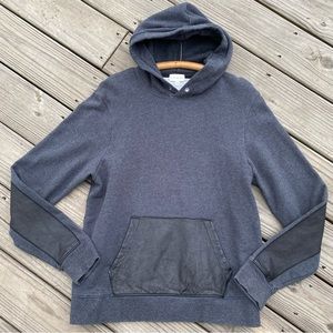 Club Monaco Hoodie Lamb Leather Detail